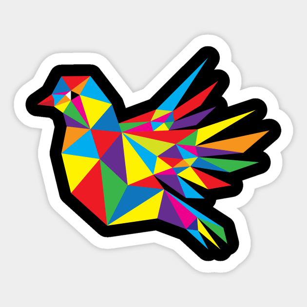 Modern Bird Sticker by martinussumbaji